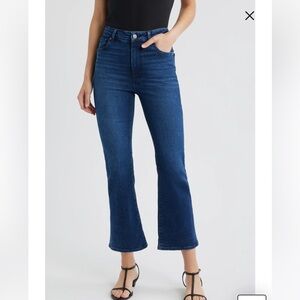 Frame Denim Dark Blue Le High Flare Cropped Jeans size 32